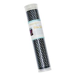 Black Polka Dot Applique Glitter Sheet