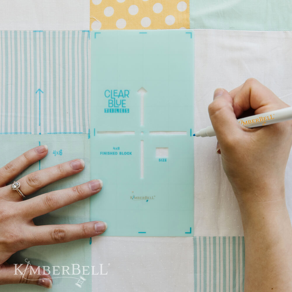Clear Blue Tiles: Essentials Set - Kimberbell | Echidna Sewing