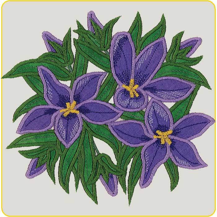 Floral Applique by Dawn Johnson