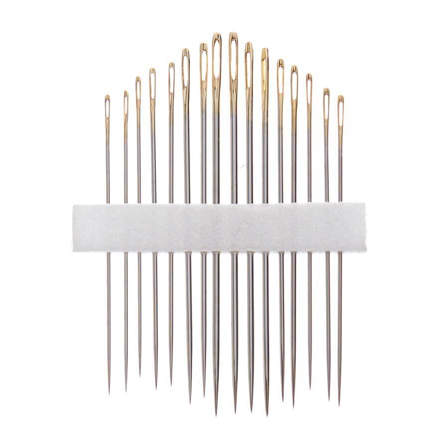 Gold Eye Embroidery Needles (No. 3-9) (16pk) : Sewing Parts Online