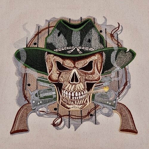 Cowboy Skull by The Deer's Embroidery Legacy - Download | Echidna Sewing