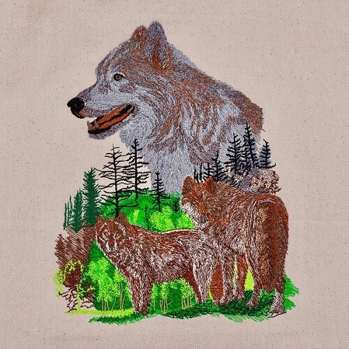 Wolf Pack by The Deer's Embroidery Legacy Download