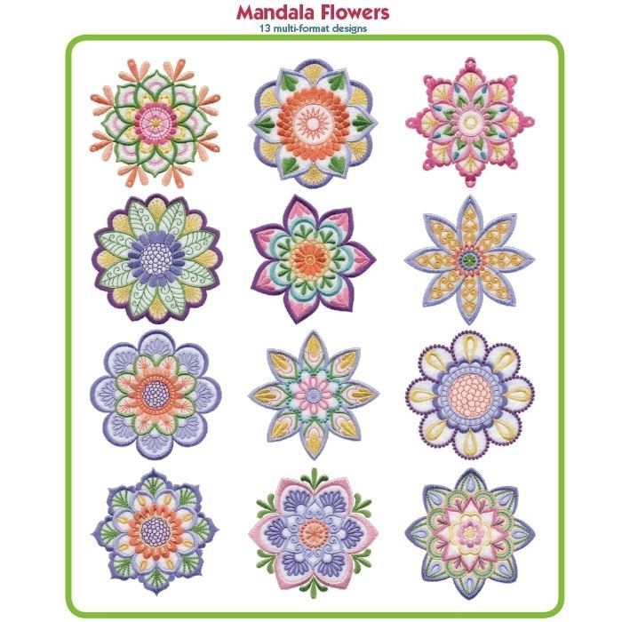 Mandala Flowers by Lindee Goodall LindeeG Embroidery