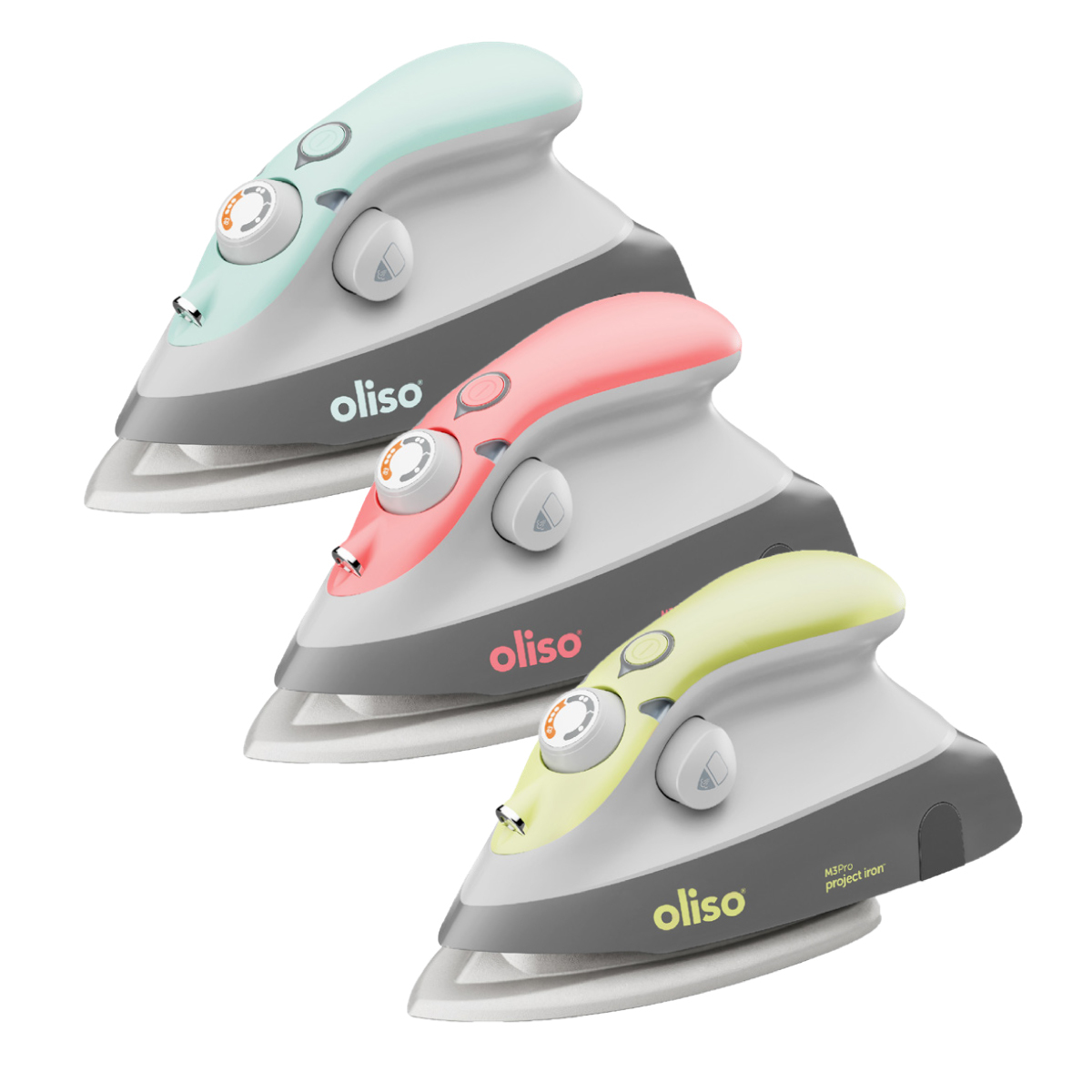 Pistachio M3Pro Mini Project Iron with Trivet | Oliso #M3PRO-PSTCH