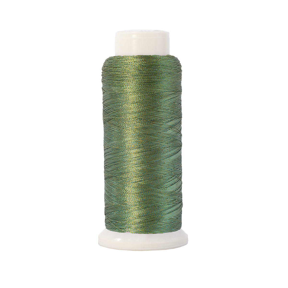 Softlight Metallic Mystery Green 1500m Embroidery Thread | Echidna Sewing