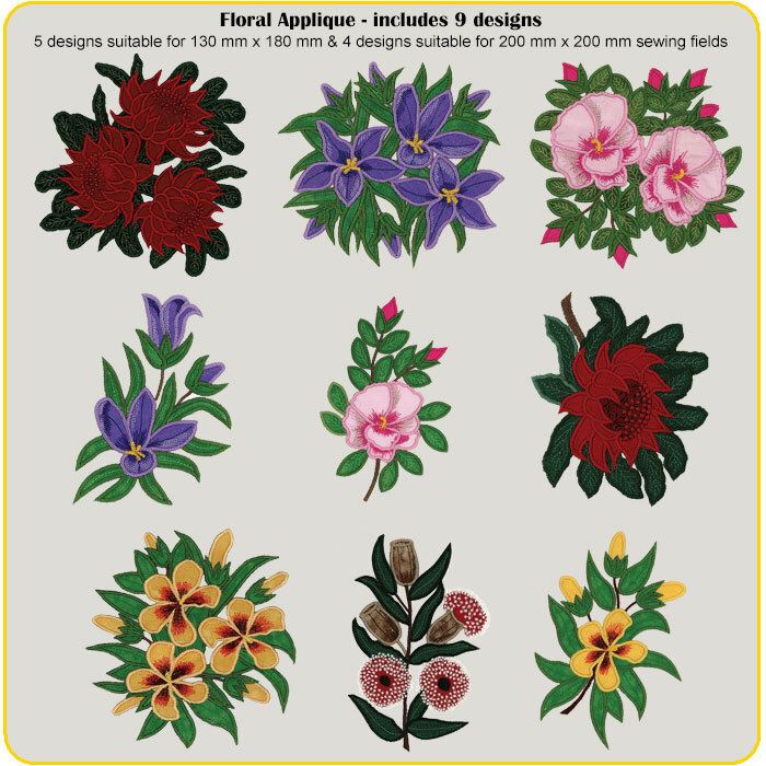 Floral Applique by Dawn Johnson