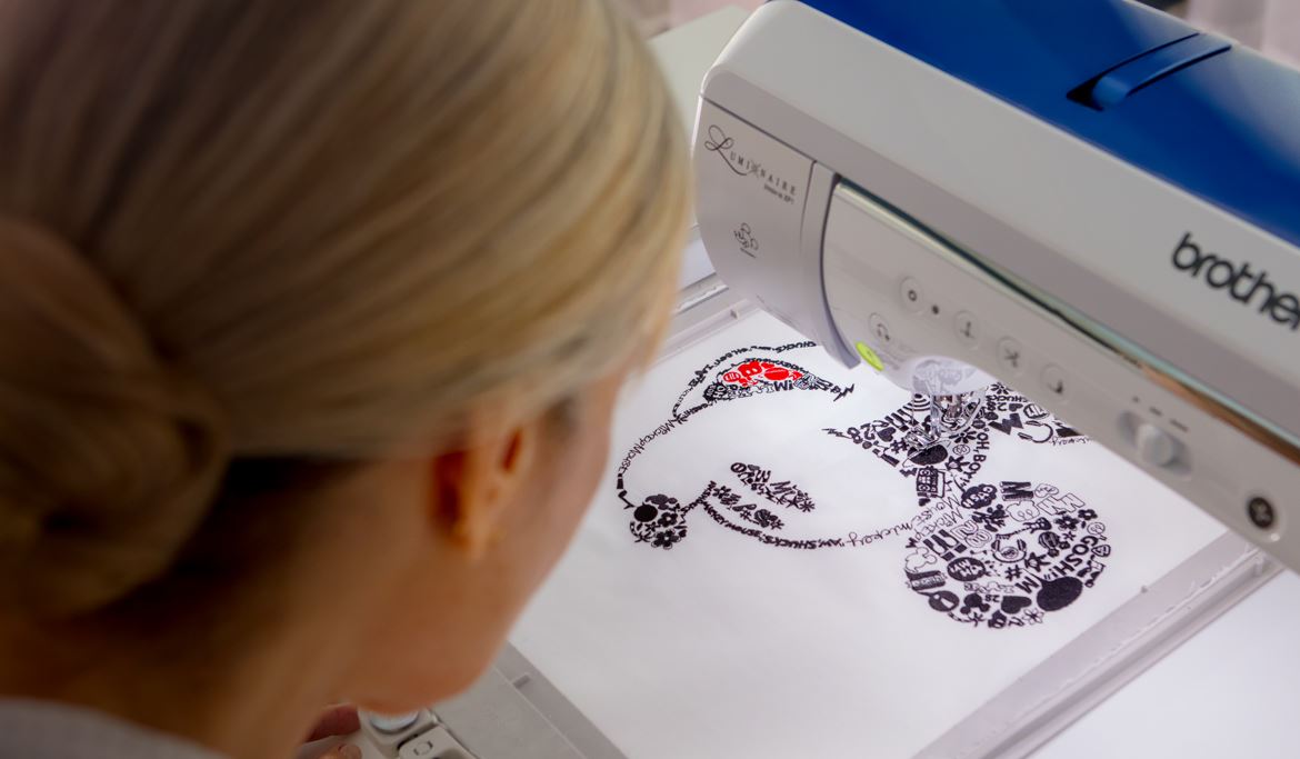 Disney Embroidery Machine with over 192 Disney Designs on the Brother Luminaire 2