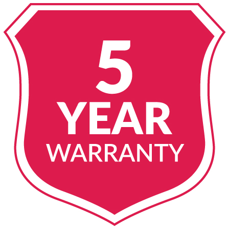 Halo-100 5 year warranty