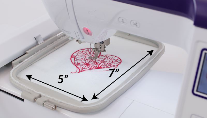 Echidna Sewing Brother F440E embroidery frame area hoop size