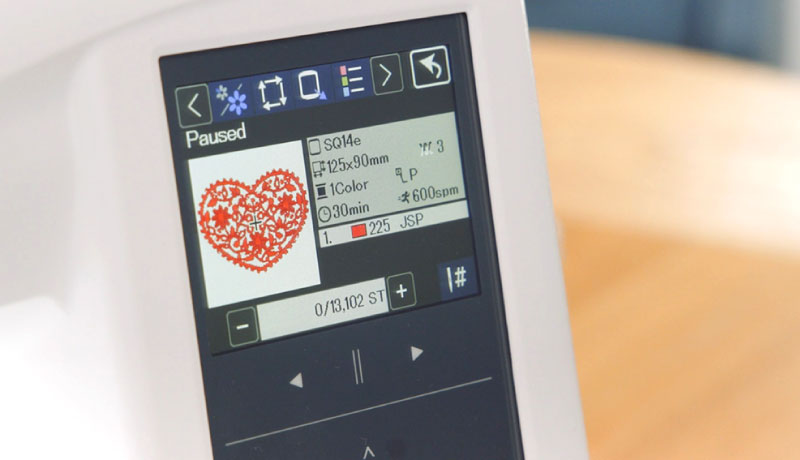 Built-In Embroidery Editing