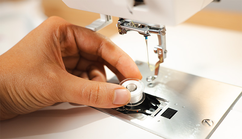Janome 500E Easy set bobbin