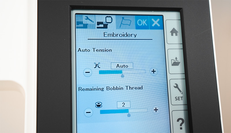 Janome 500E Computerised automatic tension control