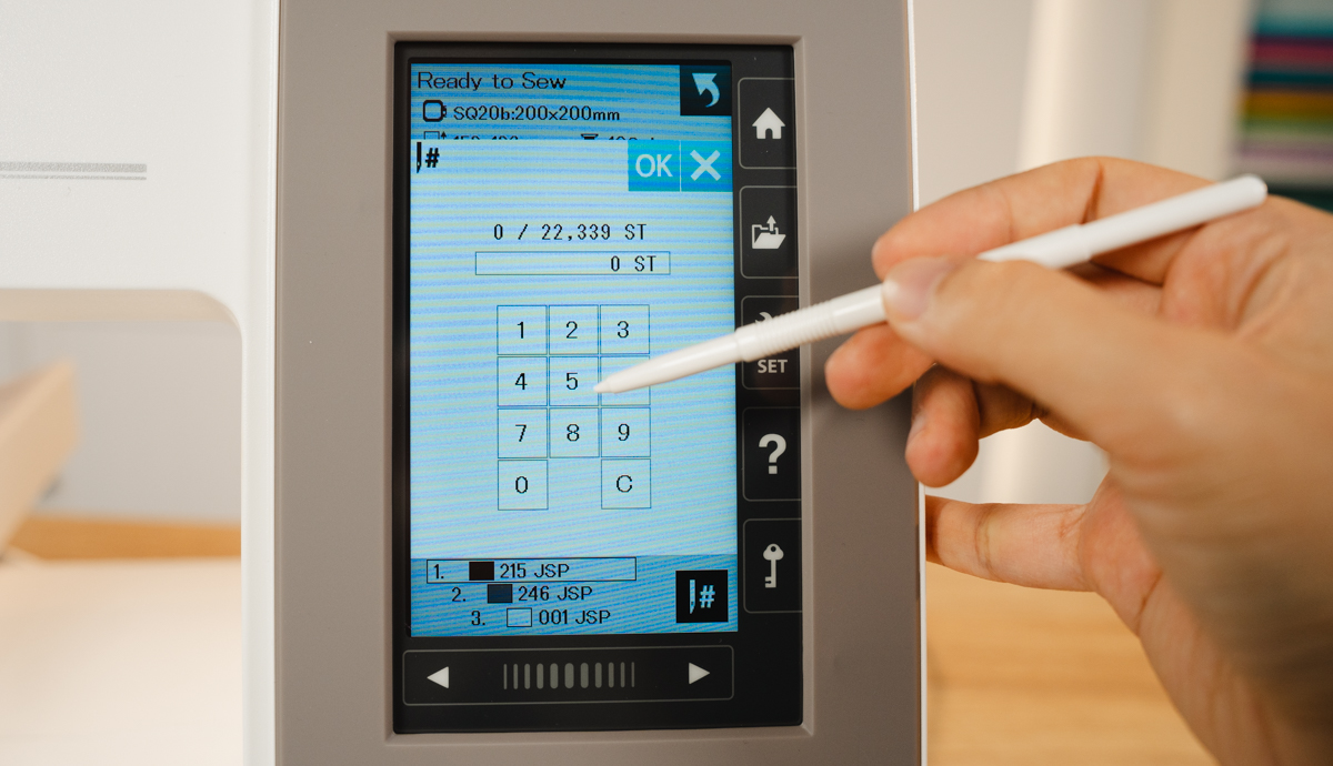 Janome MC550E Direct jump to desired stitch point