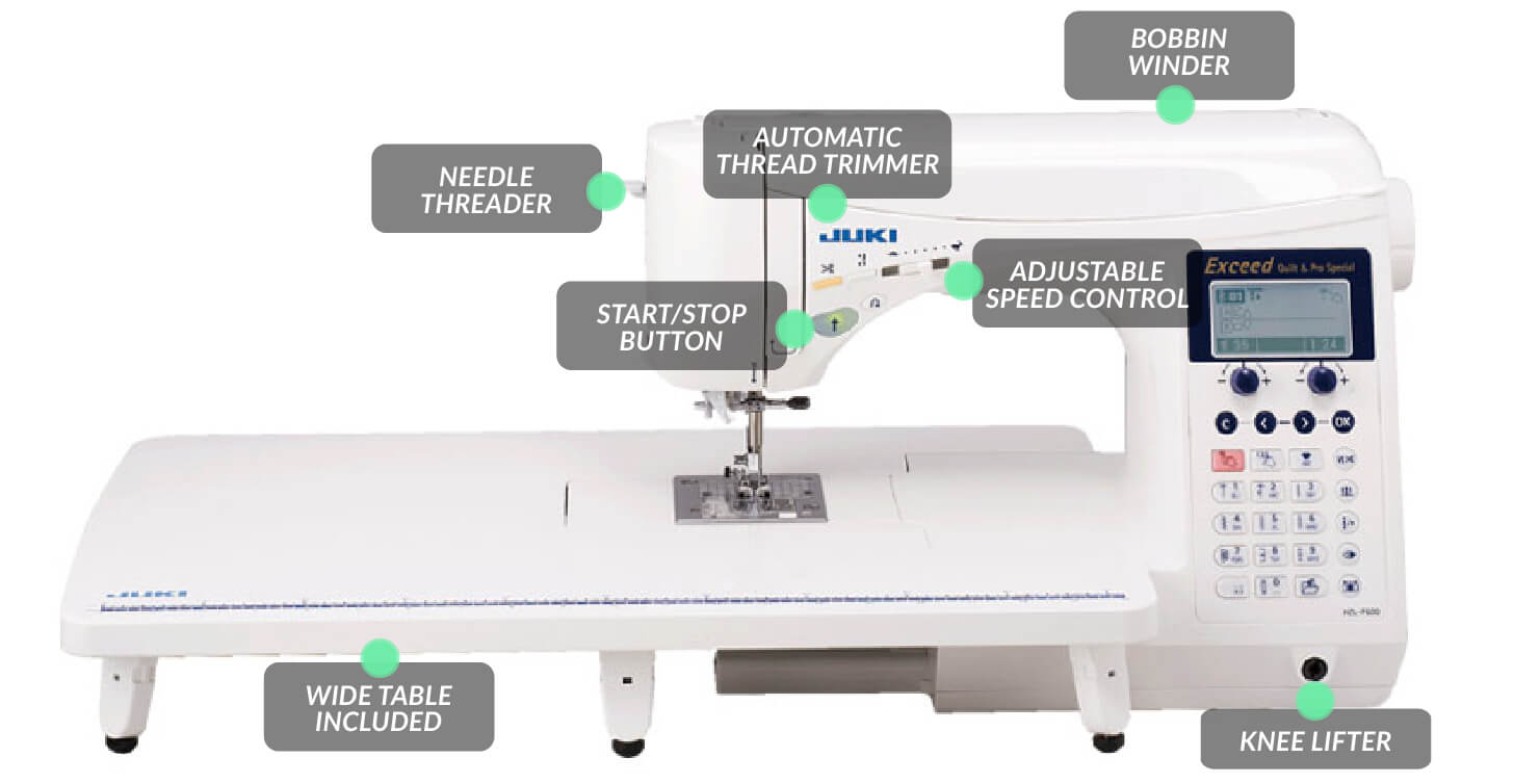 Echidna Sewing Juki HZL-F600 Sewing machine features