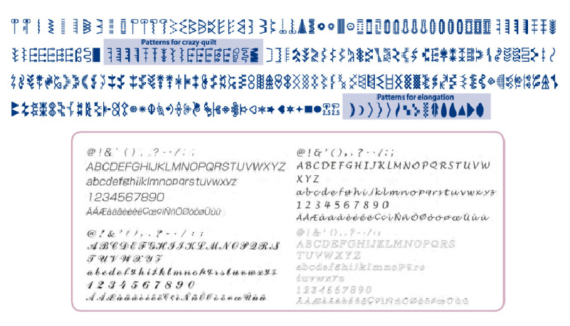 Juki 225 built-in stitch patterns