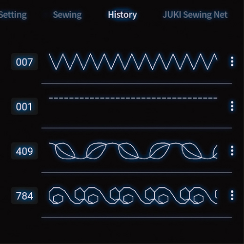 Juki HZL-UX8 Stitch Patterns