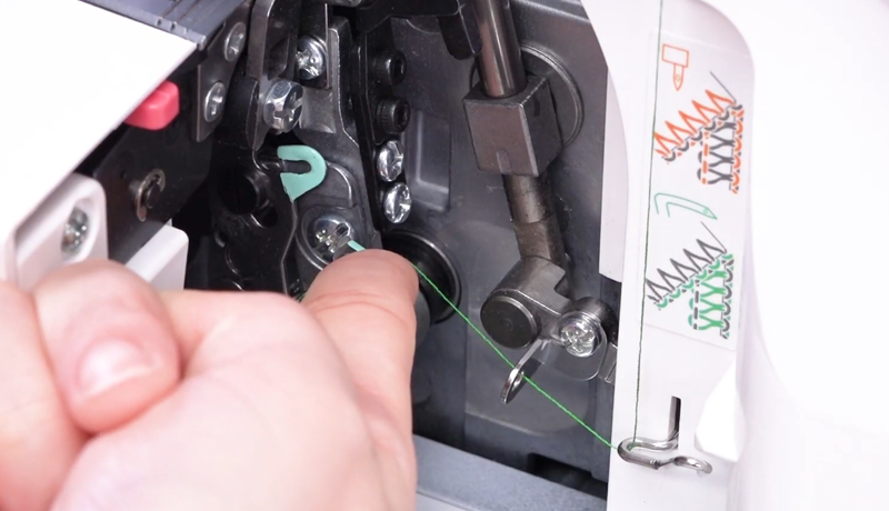 Janome SewSwitch 30 easy-thread lower looper mechanism