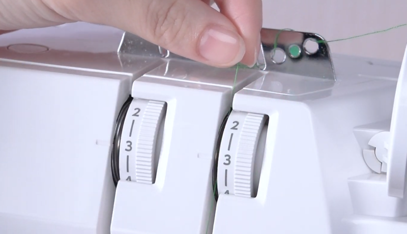 Janome SewSwitch 30 overlocker threading guides