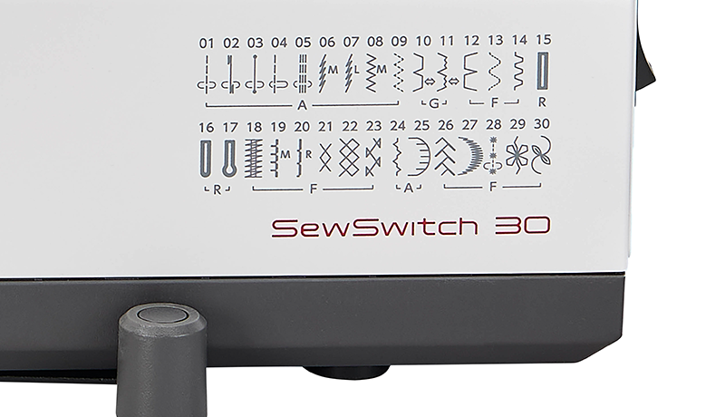 Janome SewSwitch 30 selection of 30 built-in sewing stitches