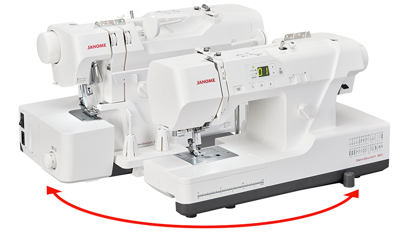 Janome SewSwitch 30 compact Sewing and Overlocker Combo Machine