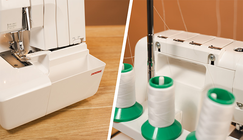 Janome ML554D Waste Tray & Carry Handle