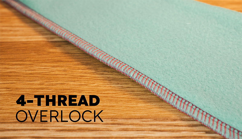 Merrylock MK480 four thread overlocking stitches