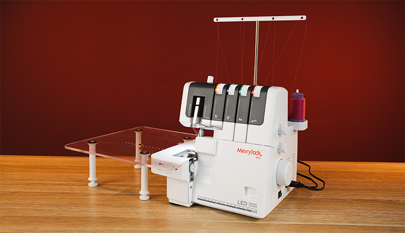 Optional extension table for Merrylock MK480 overlocker