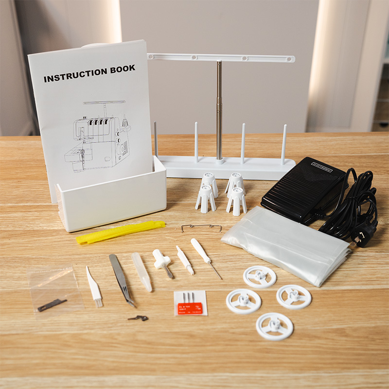 Accessories included with Merrylock MK480 overlocker