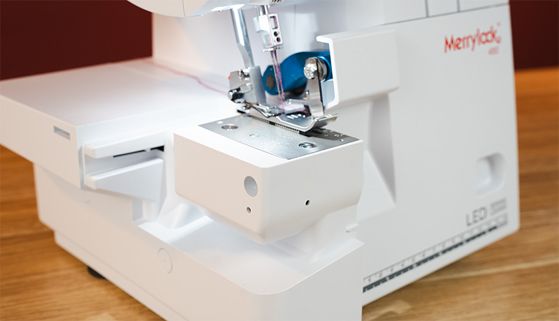 Merrylock MK480 small free arm for sleeves cuffs and hems