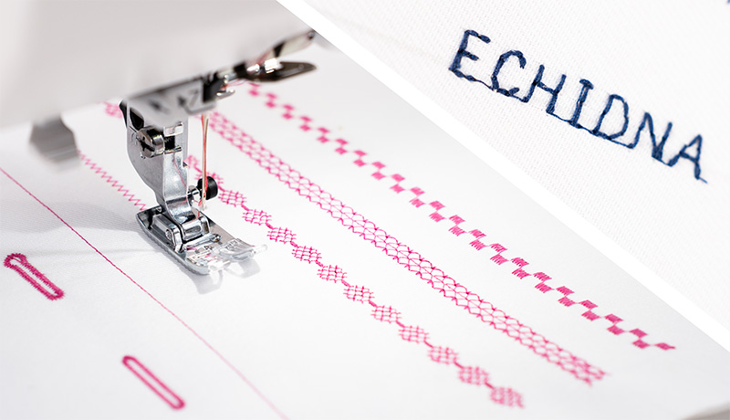 Janome MC1000 Built-in stitches