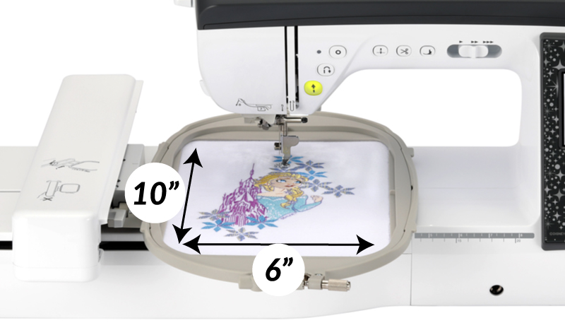 Brother NQ3700D Embroidery area