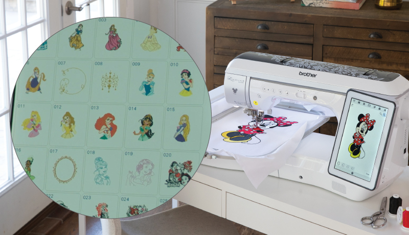 Echidna Sewing Brother Luminaire XP3 Disney Designs