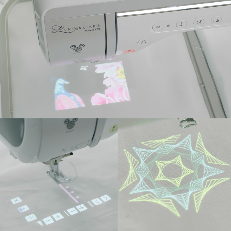 Echidna Sewing Brother Luminaire XP3 Preview your stitches