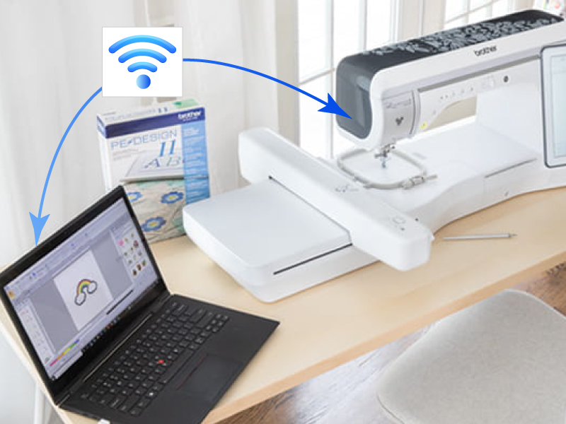 Echidna Sewing Brother Luminaire XP3 Wi-Fi Network Ready