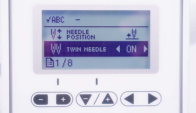 Brother A150 Twin Needle Selection