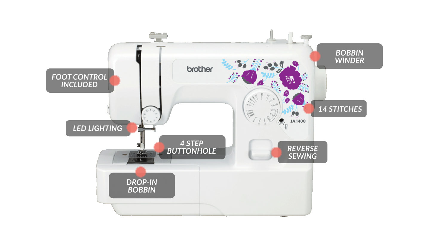 Echidna Sewing Brother JA1400 sewing machine features