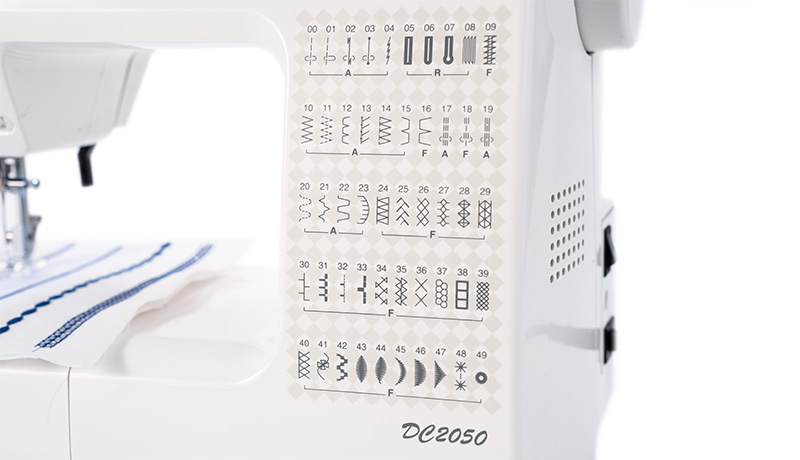 Janome DC2050 Stitch Reference Chart