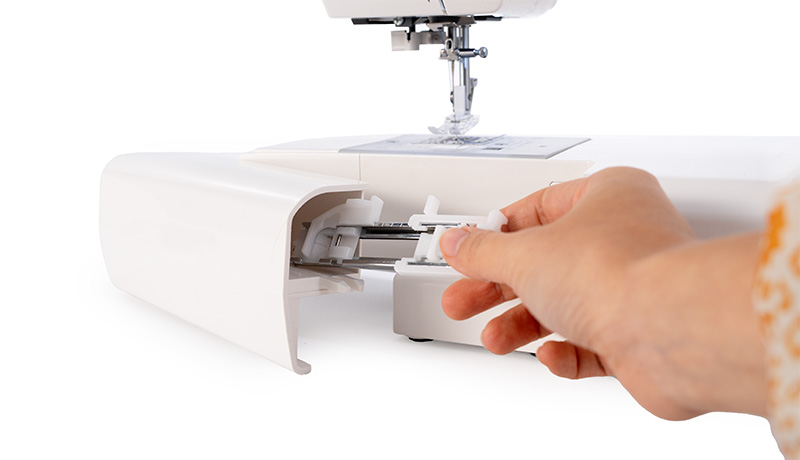 Janome DC2050 Built-in Storage Compartment