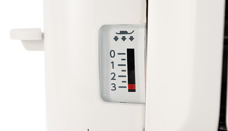 Janome MC6650 Stepless visible foot pressure gauge