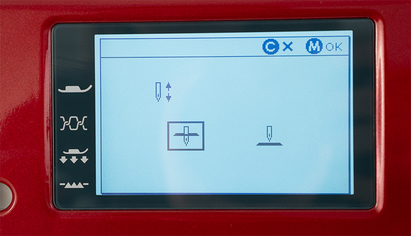 Janome MC6650 Automatic needle stop position