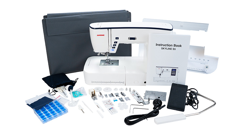 Janome Skyline S5AE What's in the box