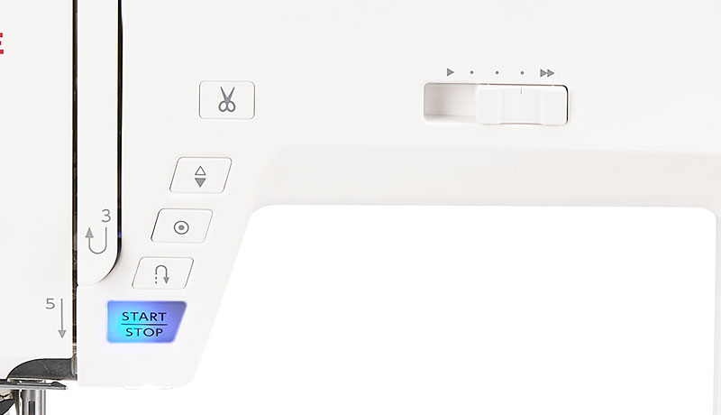 Janome Skyline 3 sewing function buttons