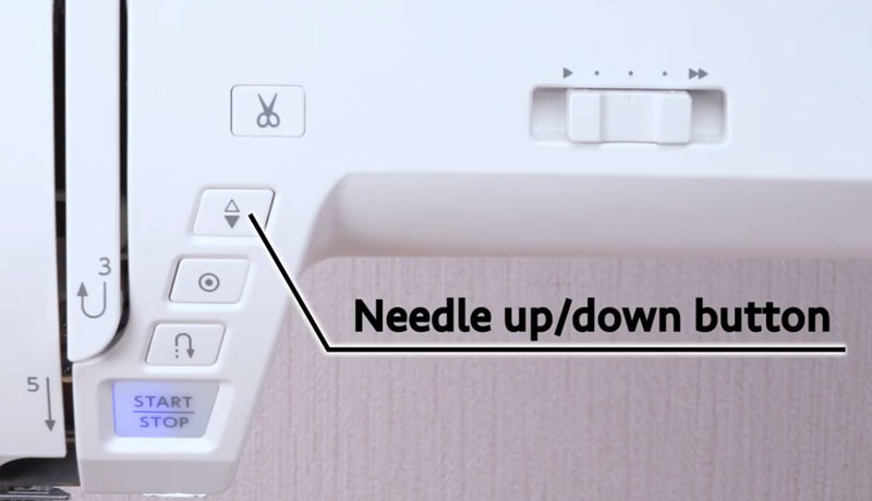 Janome Skyline 3 memorised needle up down function