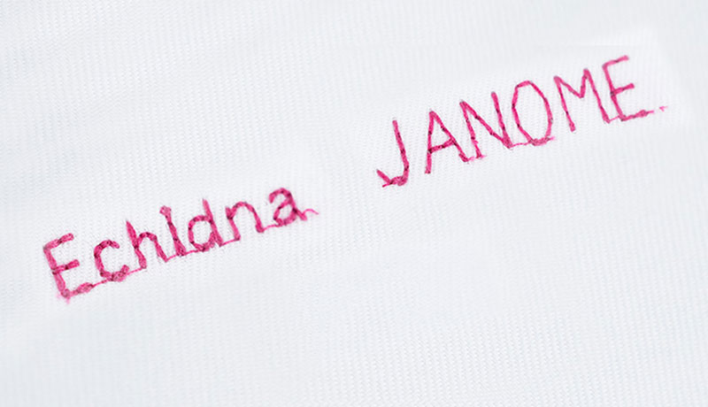 Janome Skyline 5 built-in monogramming fonts and alphabets