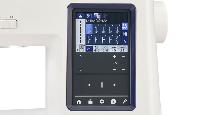 Janome Skyline 5 3.5 inch high-definition colour touchscreen
