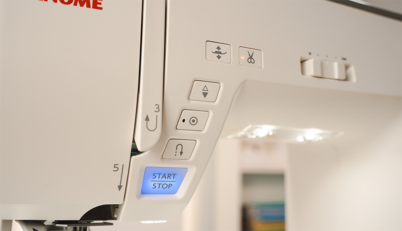 Janome Skyline 8 sewing function buttons