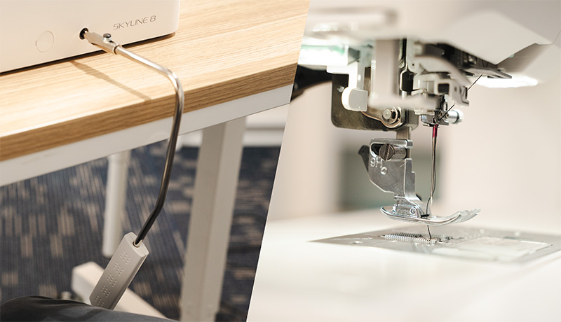 Janome Skyline 8 included knee lift
