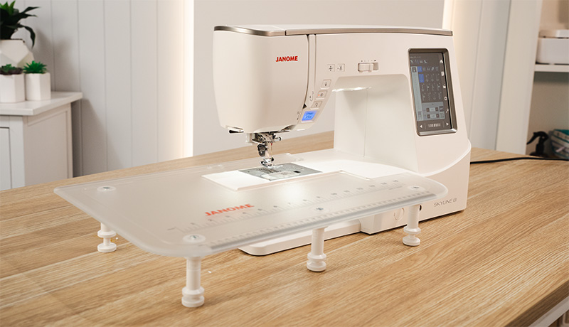 Janome Skyline 8 extra wide extension table