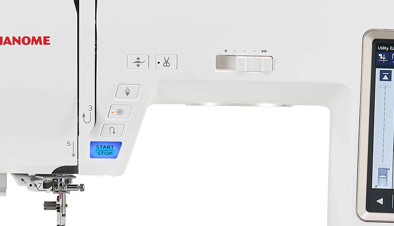 Janome Skyline 8 sewing function buttons