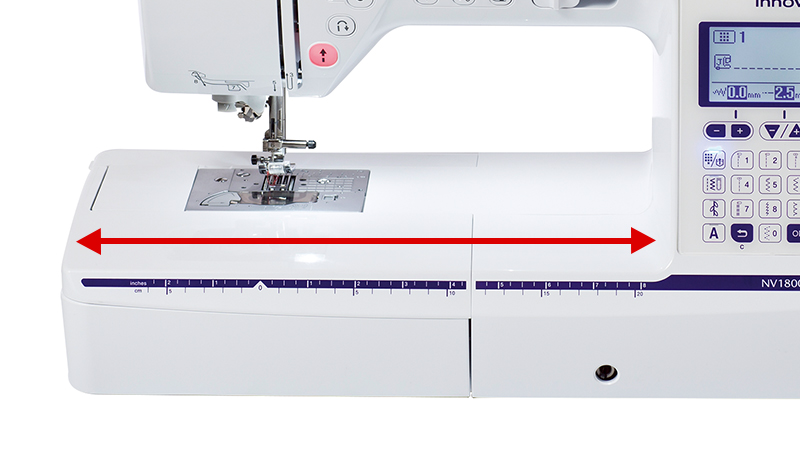 Echidna Sewing Brother NV1800Q Needle to Arm